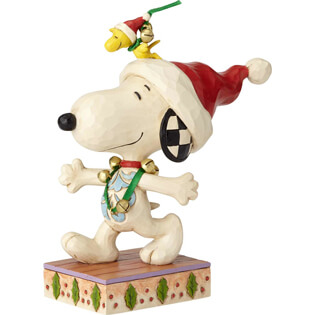 Snoopy and Woodstock with Jingle Bells