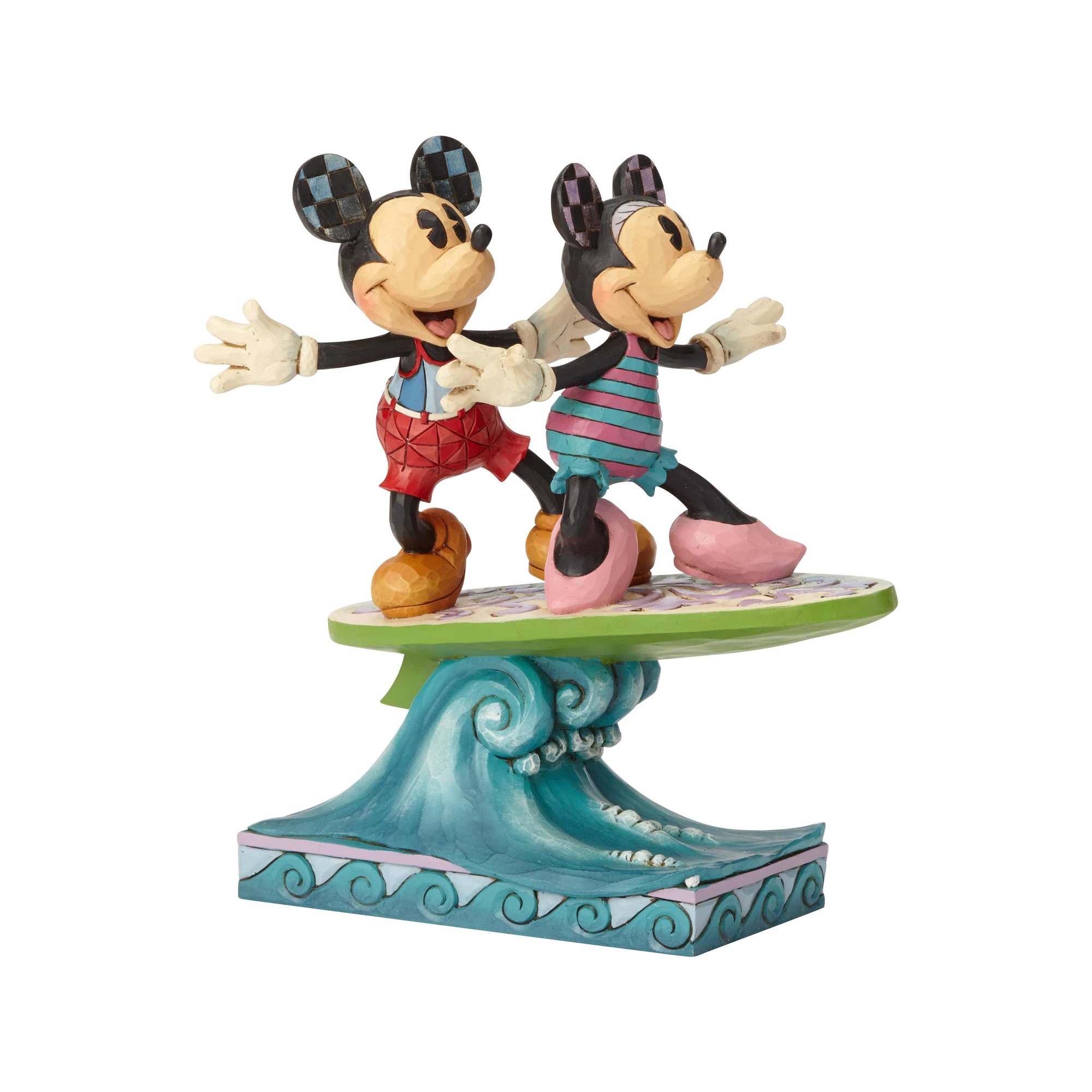 Mickey and Minnie Surfing