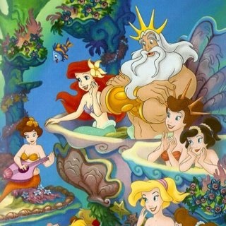 King Triton and his daughters

