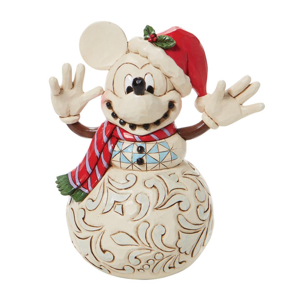 雪だるまミッキー　ディズニー　トラディション　フィギュア　Mickey Mouse Snowman　Disney Tradition Figurine