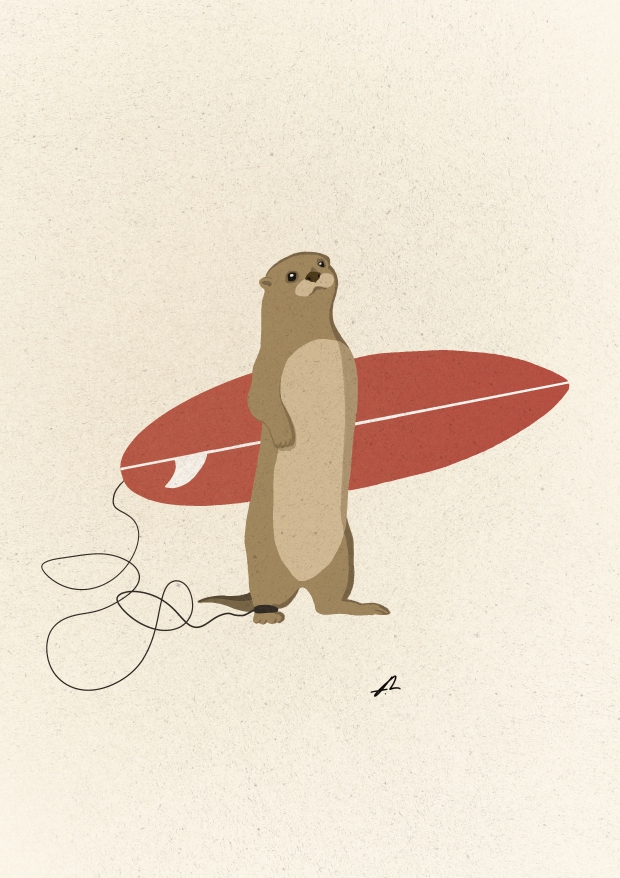 ファビアン・ラヴァター　カワウソ　Surf Otter