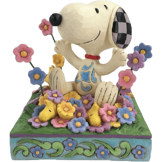 Hallmark Snoopy in flowers