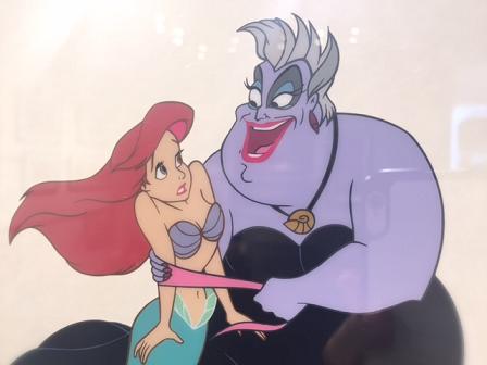アリエルとアースラ様のセル画のご案内です エドムスタッフブログ ディズニー公認公式ギャラリーエドム